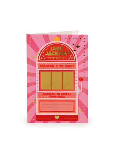 Carte de Vœux à Gratter - Love Jackpot - Saint Valentin 2026 - LEGAMI