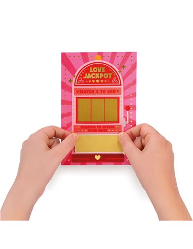 Carte de Vœux à Gratter - Love Jackpot - Saint Valentin 2026 - LEGAMI