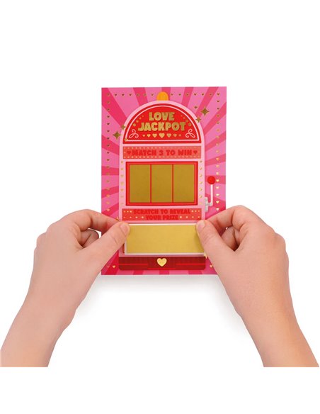 Carte de Vœux à Gratter - Love Jackpot - Saint Valentin 2026 - LEGAMI