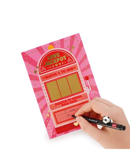 Carte de Vœux à Gratter - Love Jackpot - Saint Valentin 2026 - LEGAMI