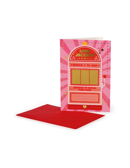 Carte de Vœux à Gratter - Love Jackpot - Saint Valentin 2026 - LEGAMI