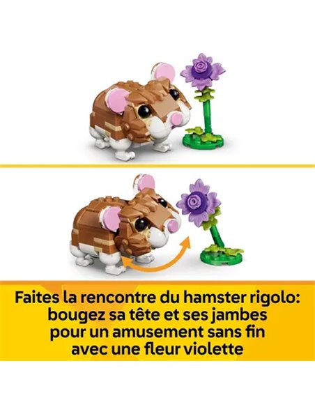 LEGO CREATOR 31376 - L’ADORABLE HAMSTER ET LA FLEUR