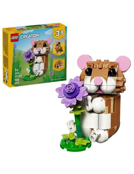 LEGO CREATOR 31376 - L’ADORABLE HAMSTER ET LA FLEUR