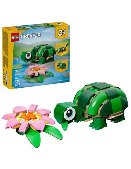 LEGO CREATOR 31377 - LA TORTUE ET LA FLEUR DE NENUPHAR