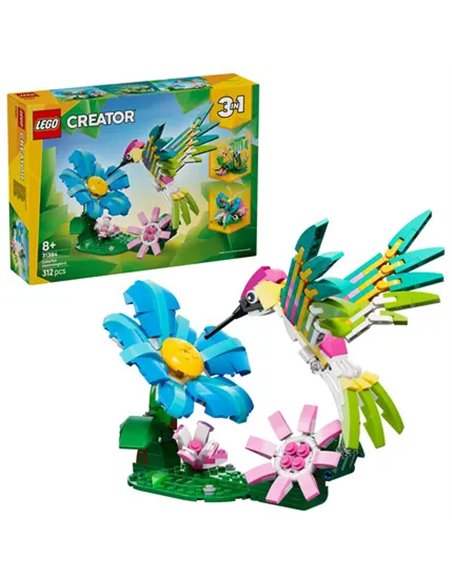 LEGO CREATOR 31384 - ANIMAUX SAUVAGES : LE COLIBRI COLORE