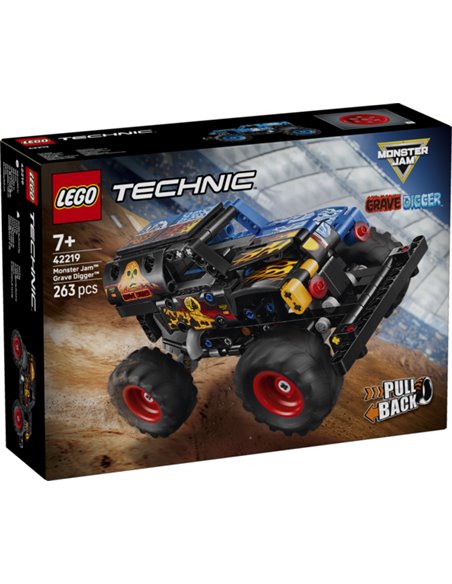 LEGO TECHNIC 42219 - MONSTER JAM™ GRAVE DIGGER™ - FEU ET GLACE