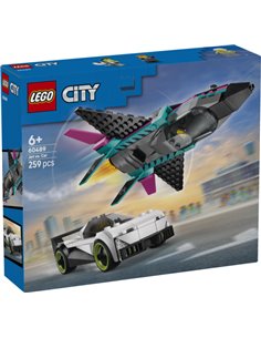 LEGO CITY 60489 - LE JET CONTRE LA VOITURE