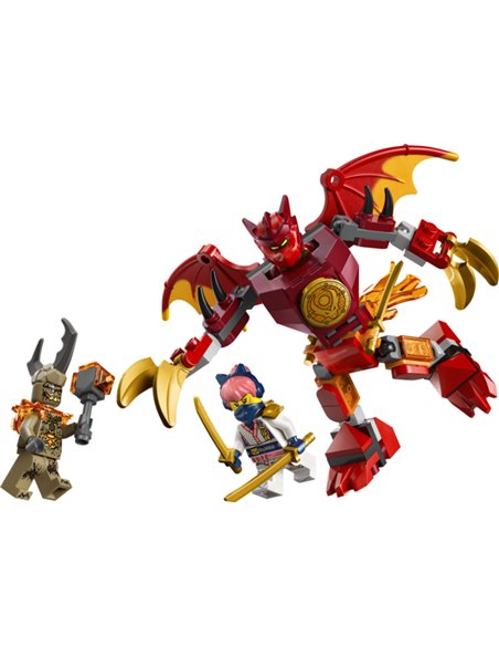 LEGO NINJAGO 71851 - PACK DE COMBAT : LE ROBOT DRAGON DE KAI
