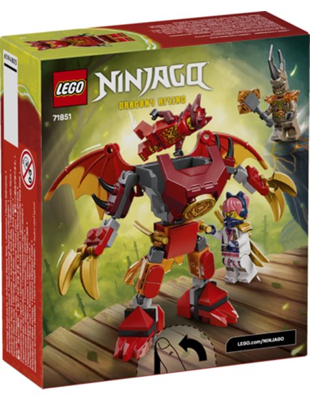 LEGO NINJAGO 71851 - PACK DE COMBAT : LE ROBOT DRAGON DE KAI