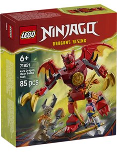LEGO NINJAGO 71851 - PACK DE COMBAT : LE ROBOT DRAGON DE KAI