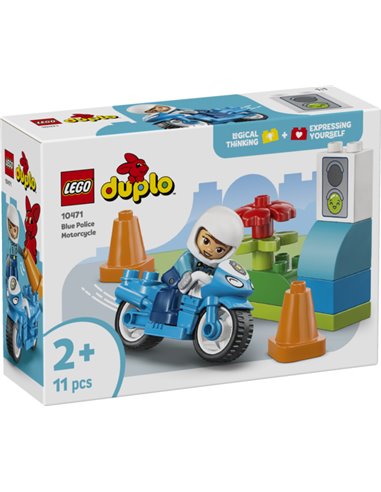 LEGO DUPLO MA VILLE 10471 - LA MOTO DE POLICE BLEUE