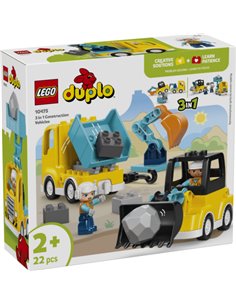 LEGO DUPLO MA VILLE 10475 - LES VEHICULES DE CHANTIER 3-EN-1