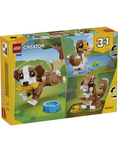 LEGO CREATOR 31382 - LES ADORABLES ANIMAUX : LE CHIOT JOUEUR