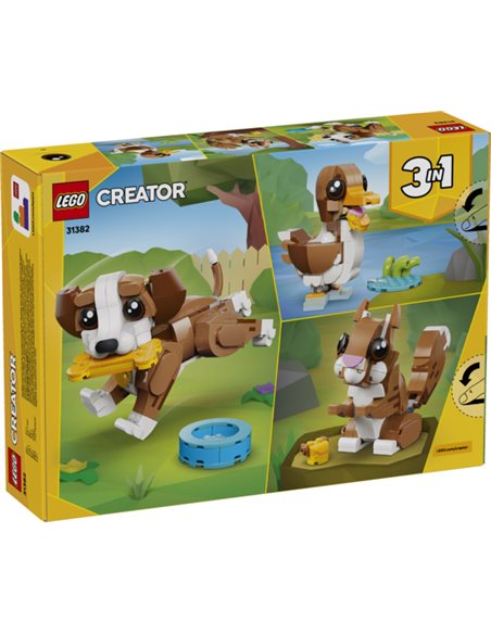 LEGO CREATOR 31382 - LES ADORABLES ANIMAUX : LE CHIOT JOUEUR