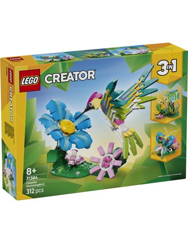 LEGO CREATOR 31384 - ANIMAUX SAUVAGES : LE COLIBRI COLORE