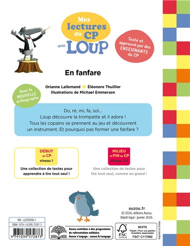 MES LECTURES DU CP AVEC LOUP - EN FANFARE !