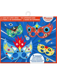 MA POCHETTE D'ARTISTE - MASQUES A DÉCORER - LE GANG DES SUPER-HÉROS