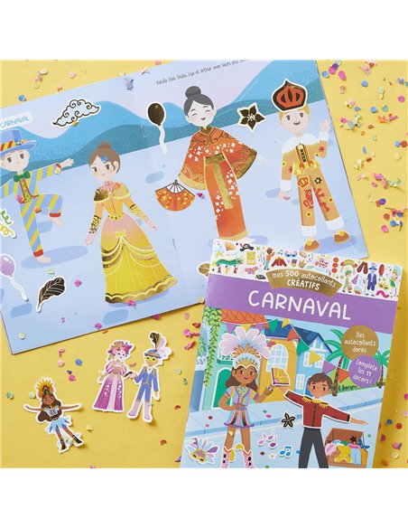 MES 500 AUTOCOLLANTS CRÉATIFS - CARNAVAL
