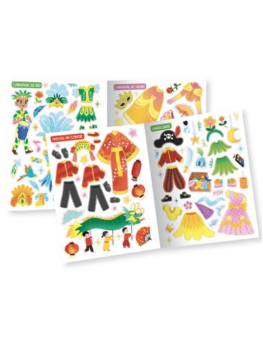 MES 500 AUTOCOLLANTS CRÉATIFS - CARNAVAL