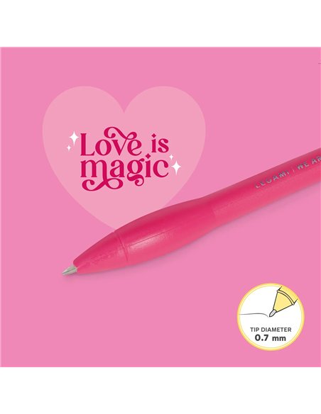Stylo à Bille Lumineux - Heart - Writing is Magic - Legami