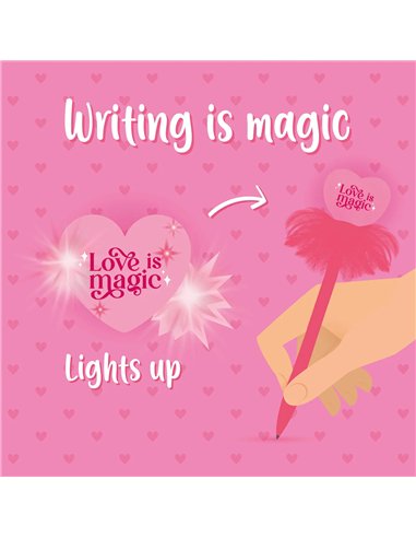 Stylo à Bille Lumineux - Heart - Writing is Magic - Legami