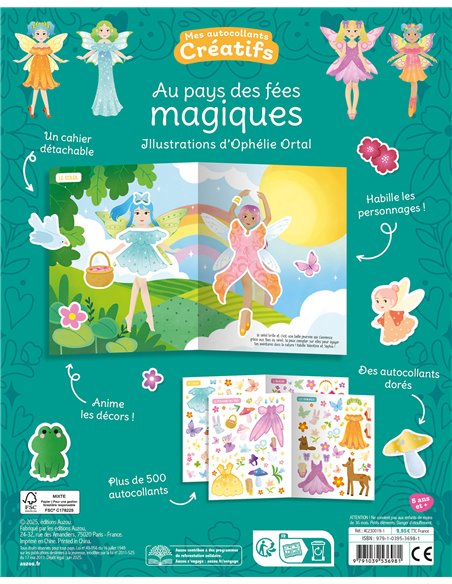 MES 500 AUTOCOLLANTS CRÉATIFS - AU PAYS DES FÉES MAGIQUES