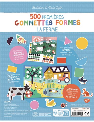 MES TOUT PREMIERS AUTOCOLLANTS - 500 PREMIÈRES GOMMETTES FORMES - FERME