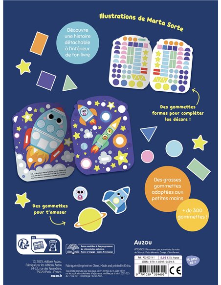 GOMMETTES FORMES - L'AVENTURE DE PETITE FUSÉE