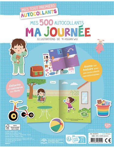 MES TOUT PREMIERS AUTOCOLLANTS - 500 AUTOCOLLANTS MA JOURNÉE