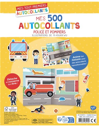 MES TOUT PREMIERS AUTOCOLLANTS - MES 500 AUTOCOLLANTS POLICE ET POMPIERS 