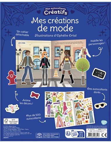 MES 500 AUTOCOLLANTS CRÉATIFS - MES CRÉATIONS DE MODE