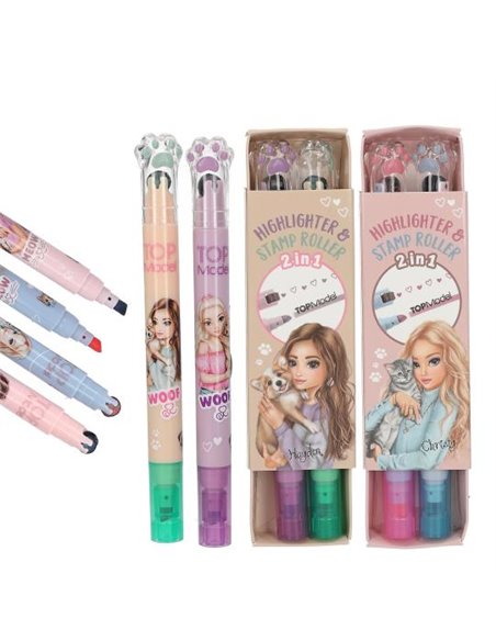 TOPModel Surligneur et rouleau à tampon