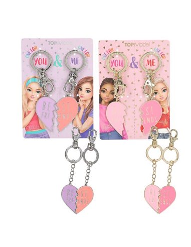 TOPModel Set de porte-clés coeur BFF
