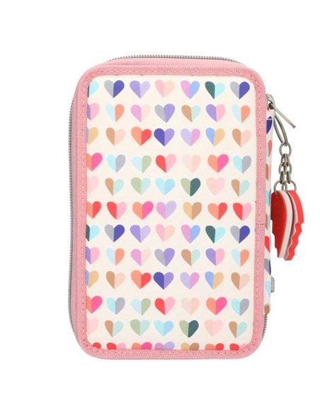 TOPModel trousse 2 compartiments HEART TO HEART