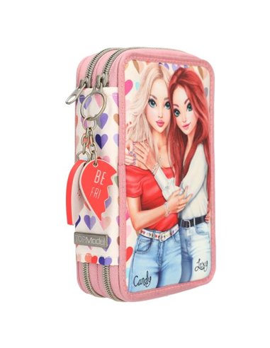 TOPModel trousse 2 compartiments HEART TO HEART