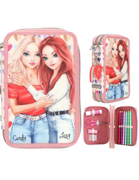 TOPModel trousse 2 compartiments HEART TO HEART