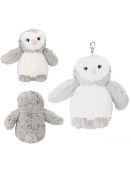 SNUKIS Pendentif en peluche Hibou