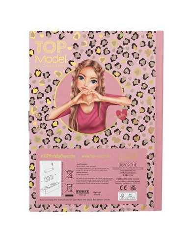 TOPModel Journal intime à code secret avec son LEOHEART