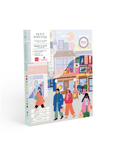 Coffret peinture au numéro - Winter in Seoul - Laura Lhuillier pour ERBORIAN - La petite épicerie
