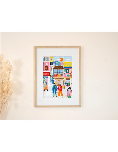 Coffret peinture au numéro - Winter in Seoul - Laura Lhuillier pour ERBORIAN - La petite épicerie