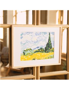 Coffret peinture au numéro - Cyprès aux blés d’or - Vincent Van Gogh - La petite épicerie 2