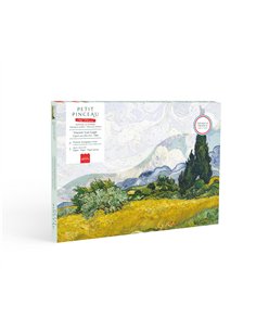 Coffret peinture au numéro - Cyprès aux blés d’or - Vincent Van Gogh - La petite épicerie