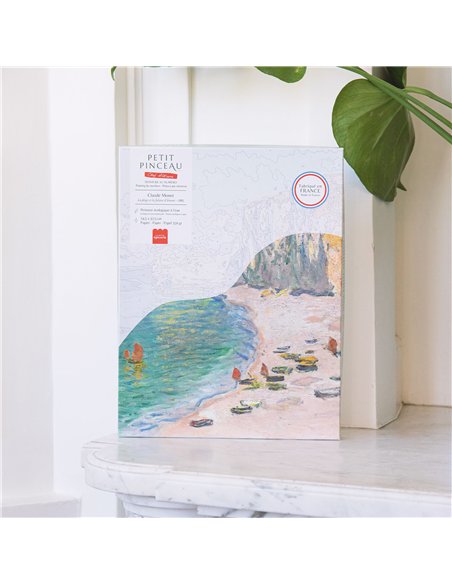 Coffret peinture au numéro - La plage et la falaise d'Amont - Claude Monet - La petite épicerie