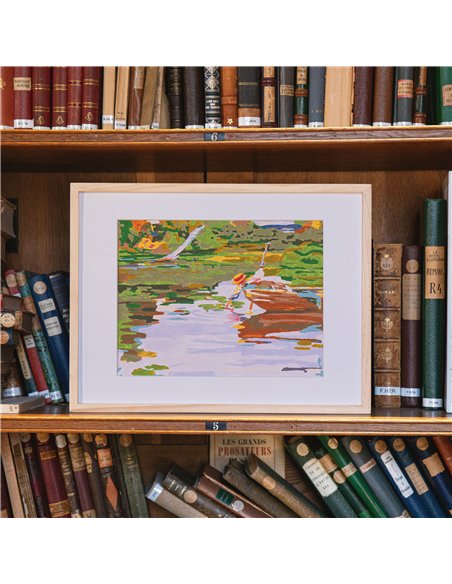 Coffret peinture au numéro - Mädchen im kahn - Curt Herrmann - La petite épicerie