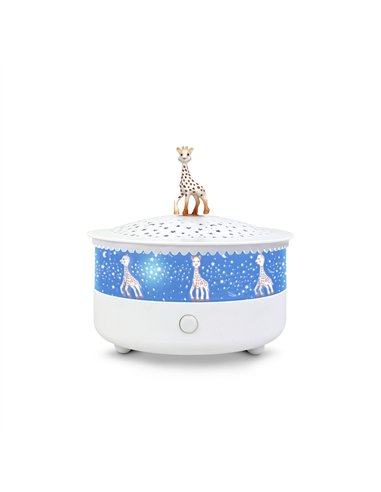 Veilleuse - Projecteur d'Etoiles Sophie la Girafe© 14 Cm - Musical - Détection des Pleurs - Rechargeable USB - Trousselier