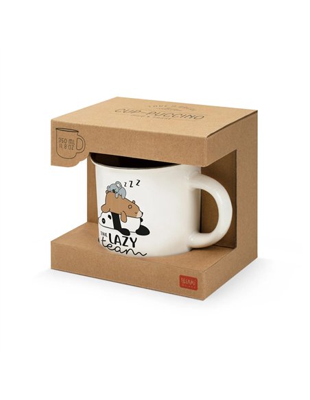 Tasse en Porcelaine - Lazy Team - Cup-Puccino - LEGAMI
