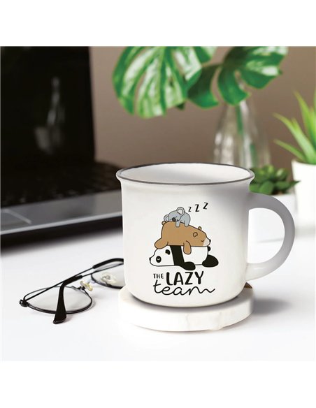 Tasse en Porcelaine - Lazy Team - Cup-Puccino - LEGAMI