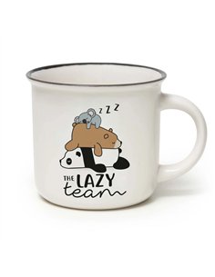 Tasse en Porcelaine - Lazy Team - Cup-Puccino - LEGAMI