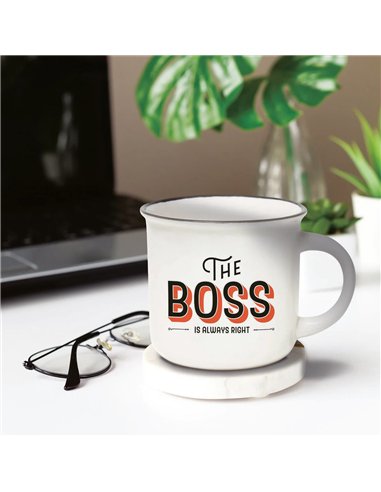 Tasse en Porcelaine - The Boss - Cup-Puccino - LEGAMI