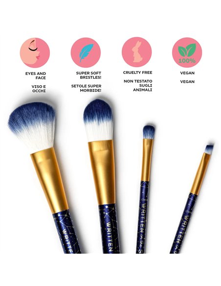 Set de 4 Pinceaux de Maquillage Stars - Oh My Glow! - LEGAMI